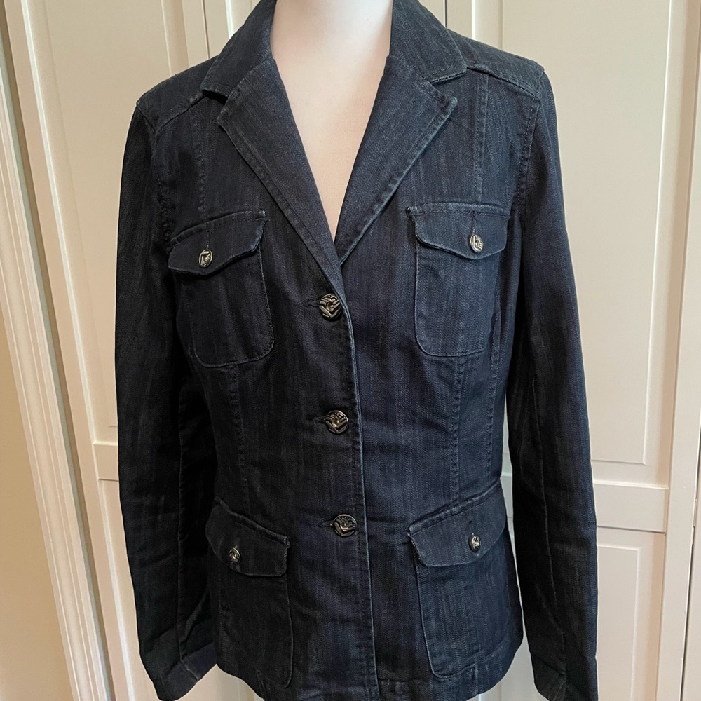 Dana Buchman Dark Denim Jean Jacket